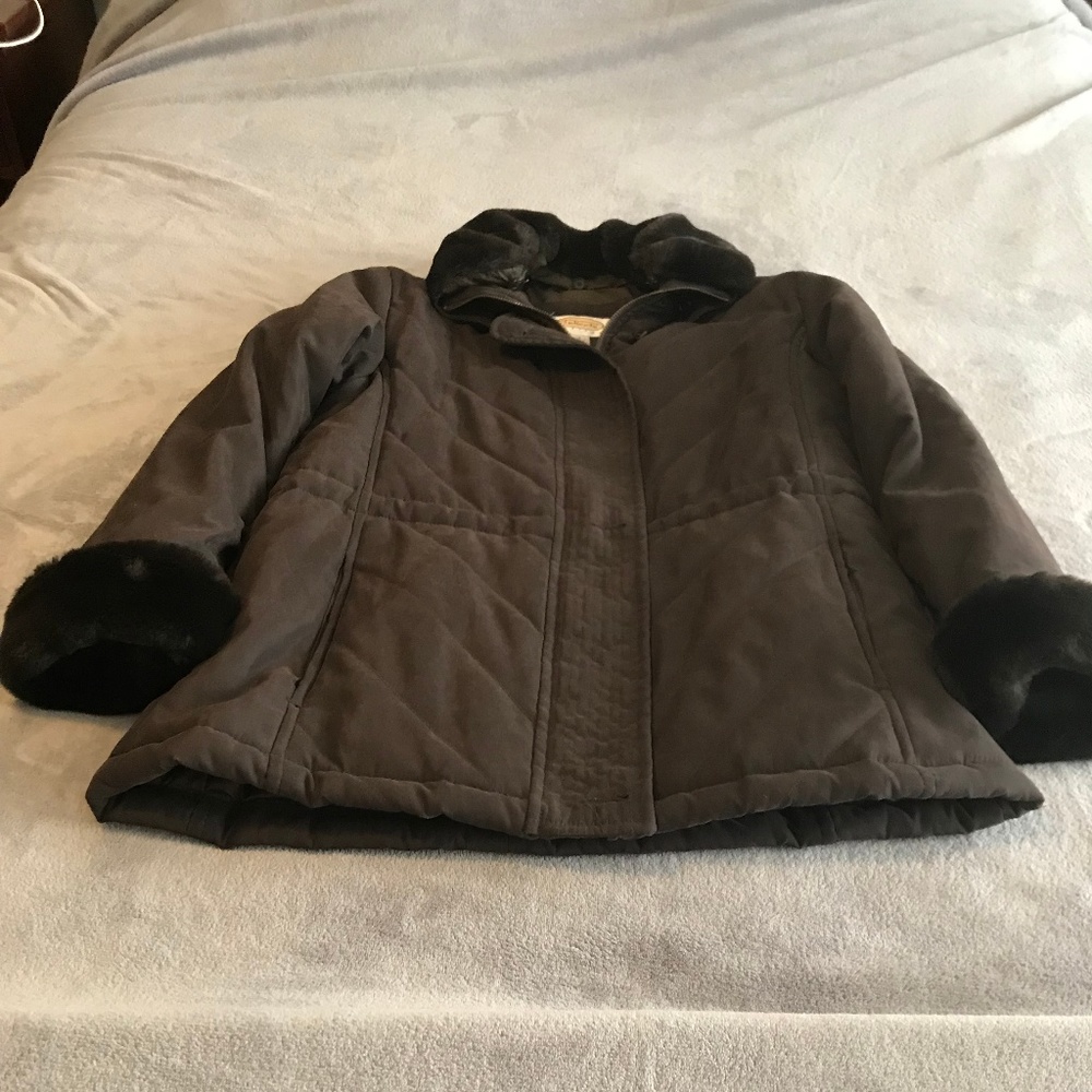 Talbots Petite Short Brown Winter Coat